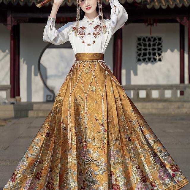 Traditional Hanfu Dress horse-faced skirt