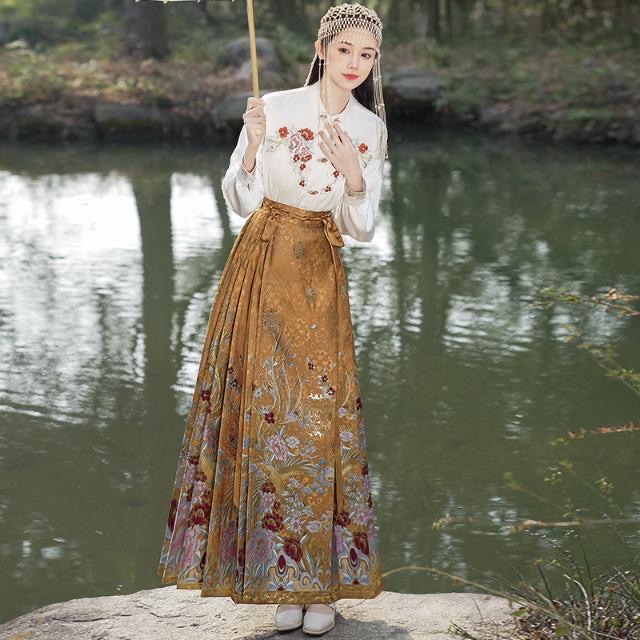 Traditional Hanfu Dress horse-faced skirt