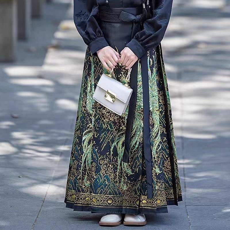 Traditional Hanfu Dress for Girls horse-faced skirt