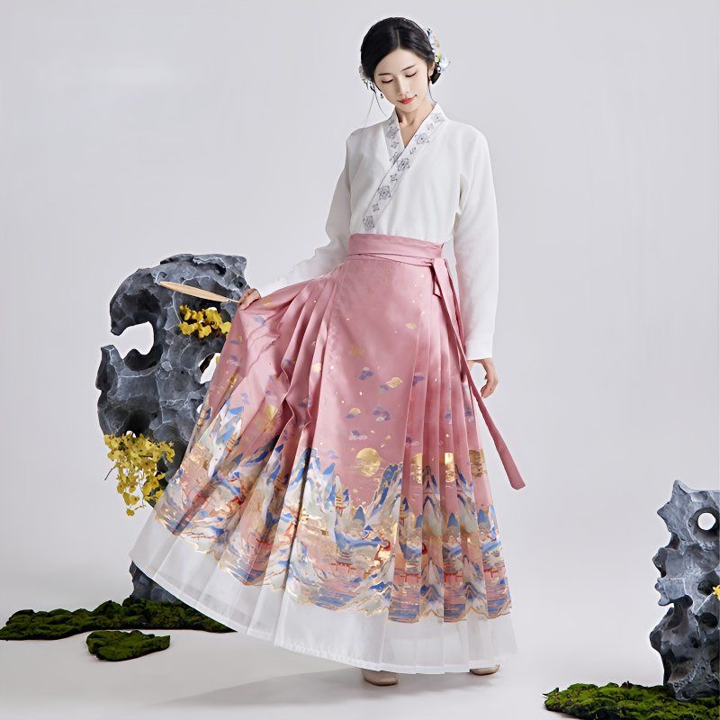 Traditional Hanfu Dress horse-faced skirt