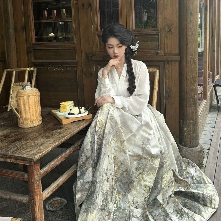 Traditional Hanfu Dress horse-faced skirt 