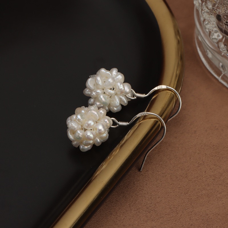 Pearl Cluster Earrings