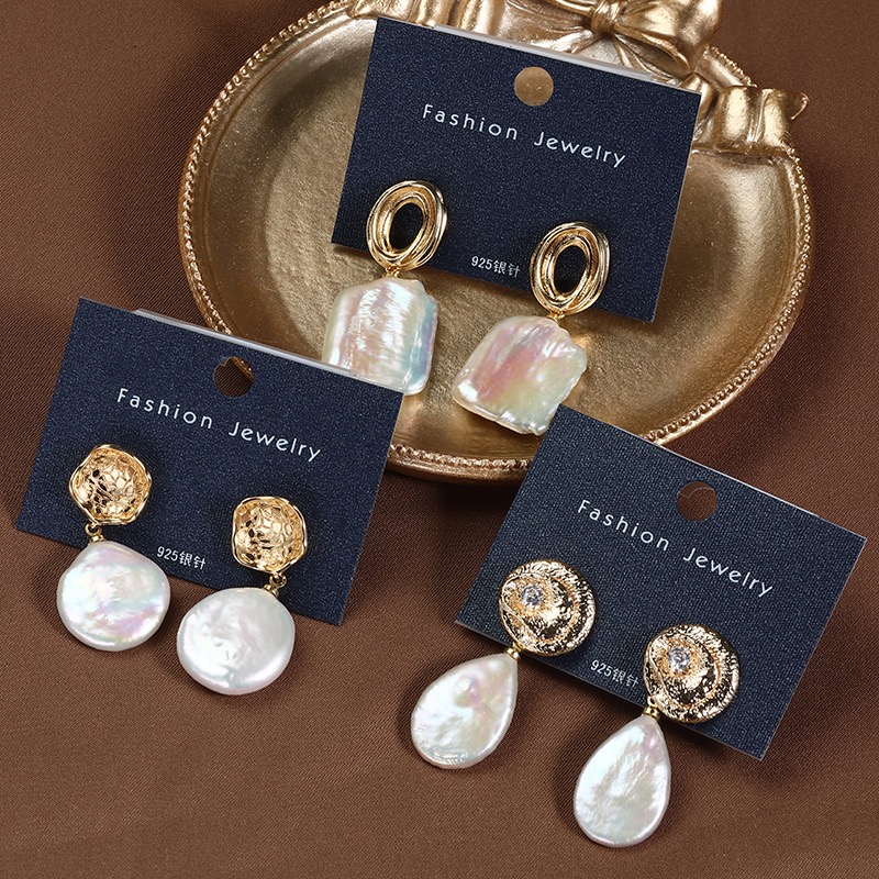 Elegant Pearl Earrings Set