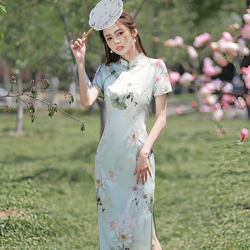 Elegant Floral Cheongsam
