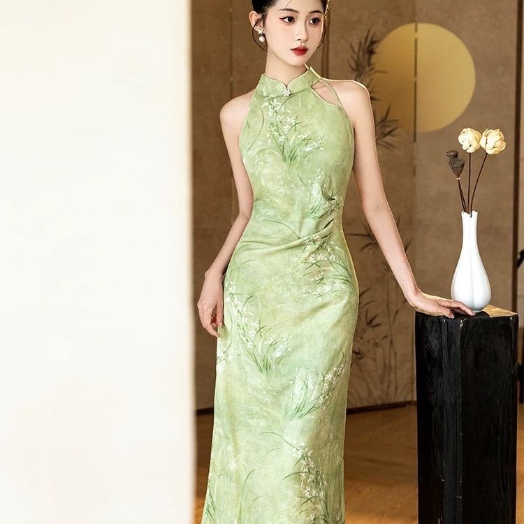 Silk Cheongsam Dress