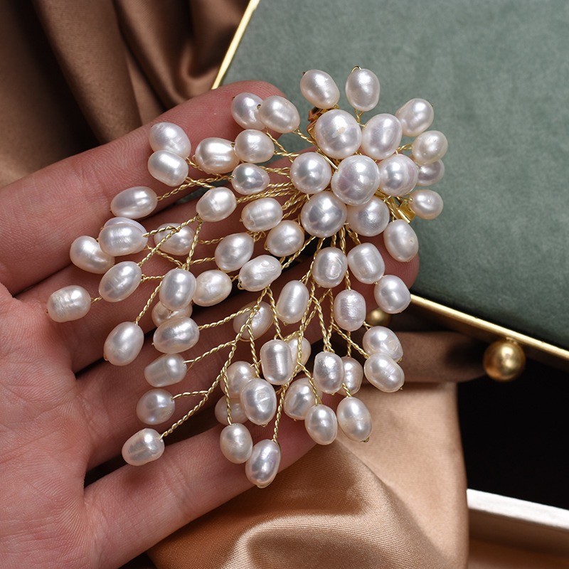 Elegant Pearl Brooch