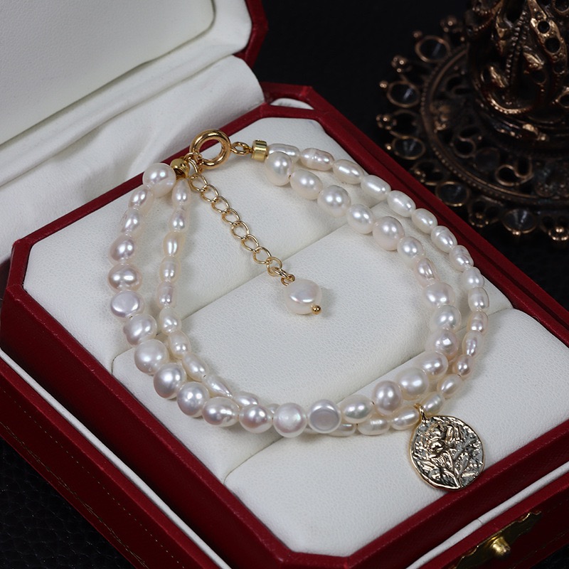 Pearl Double-Strand Bracelet