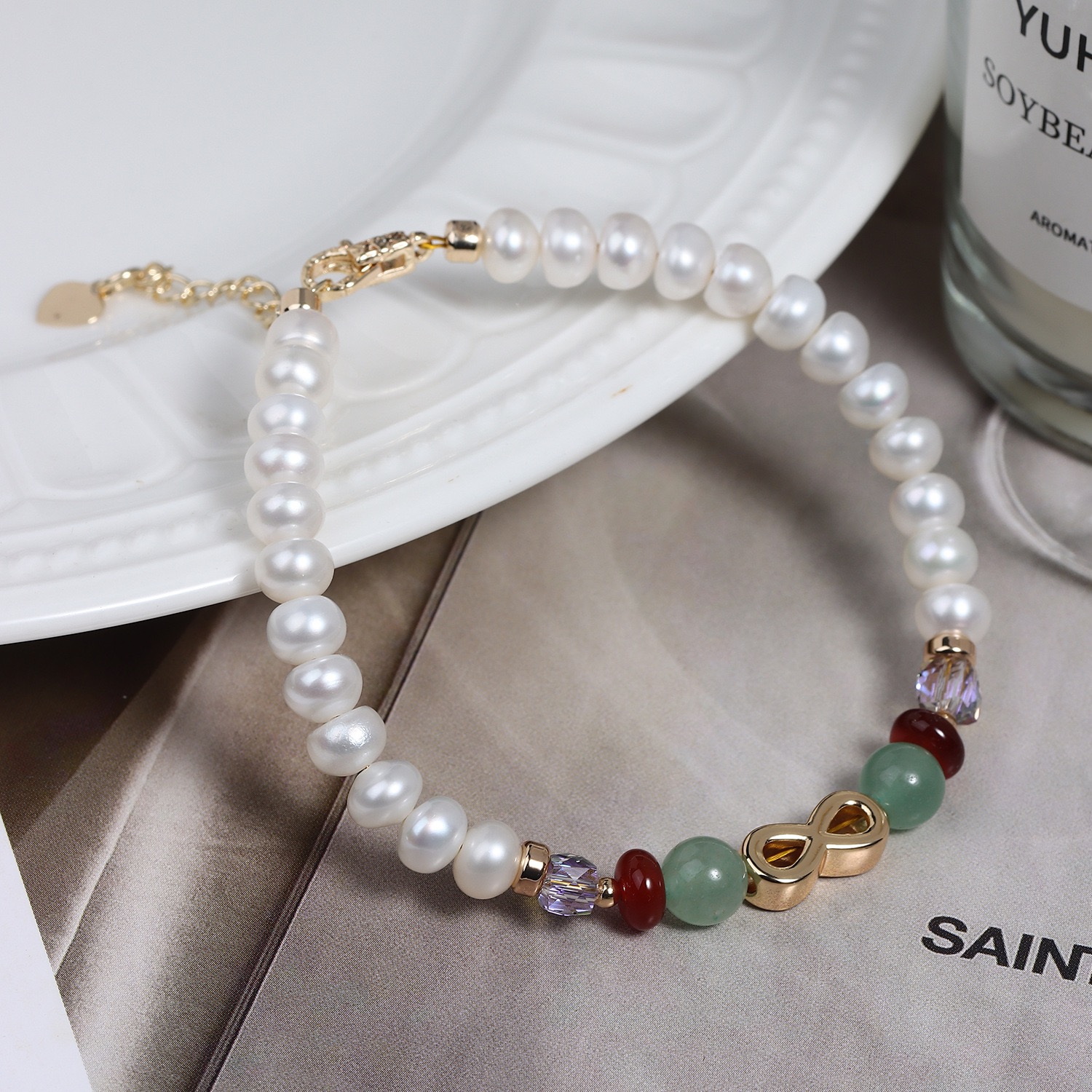 Pearl and Gemstone Bracelet