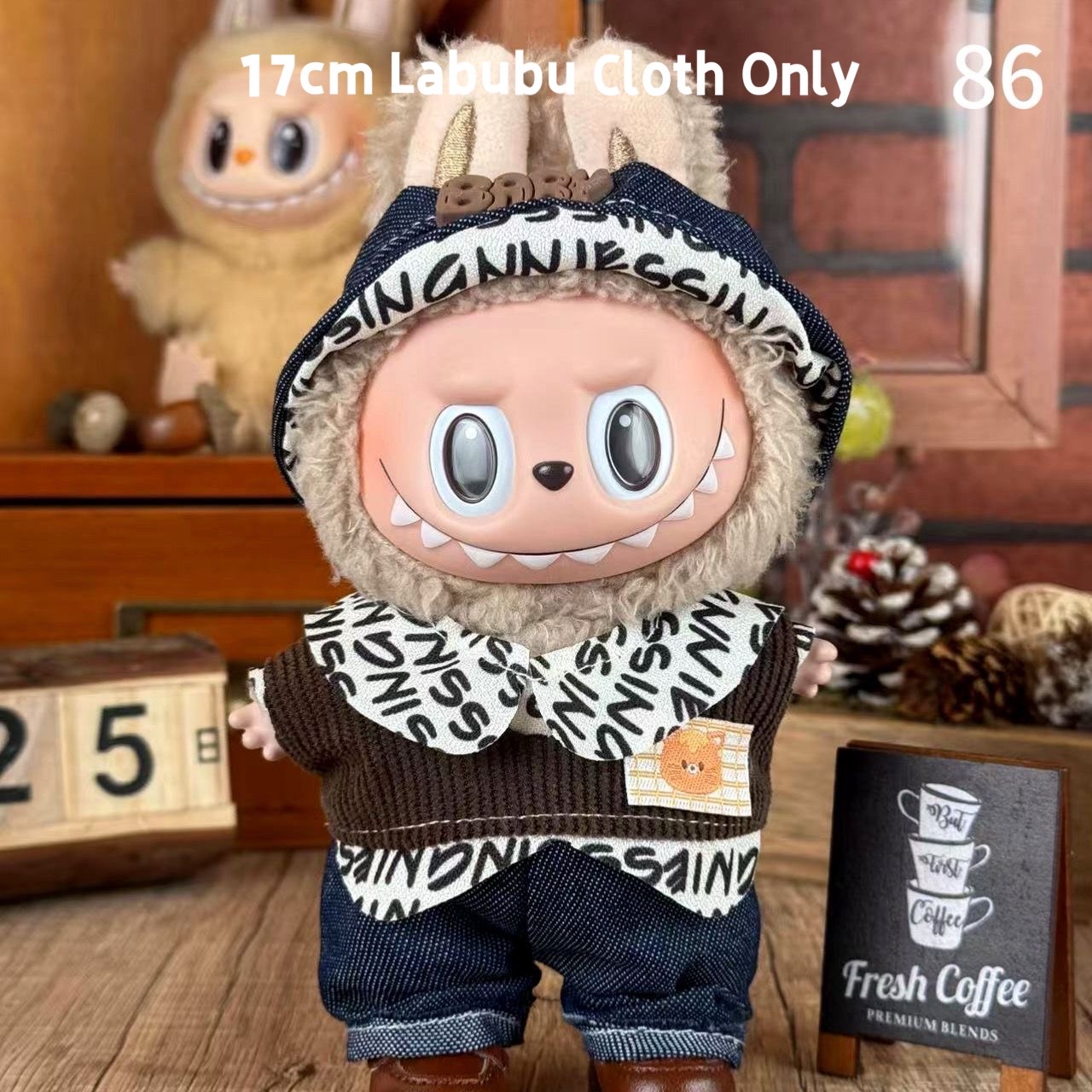 17cm Labubu Cloth Only