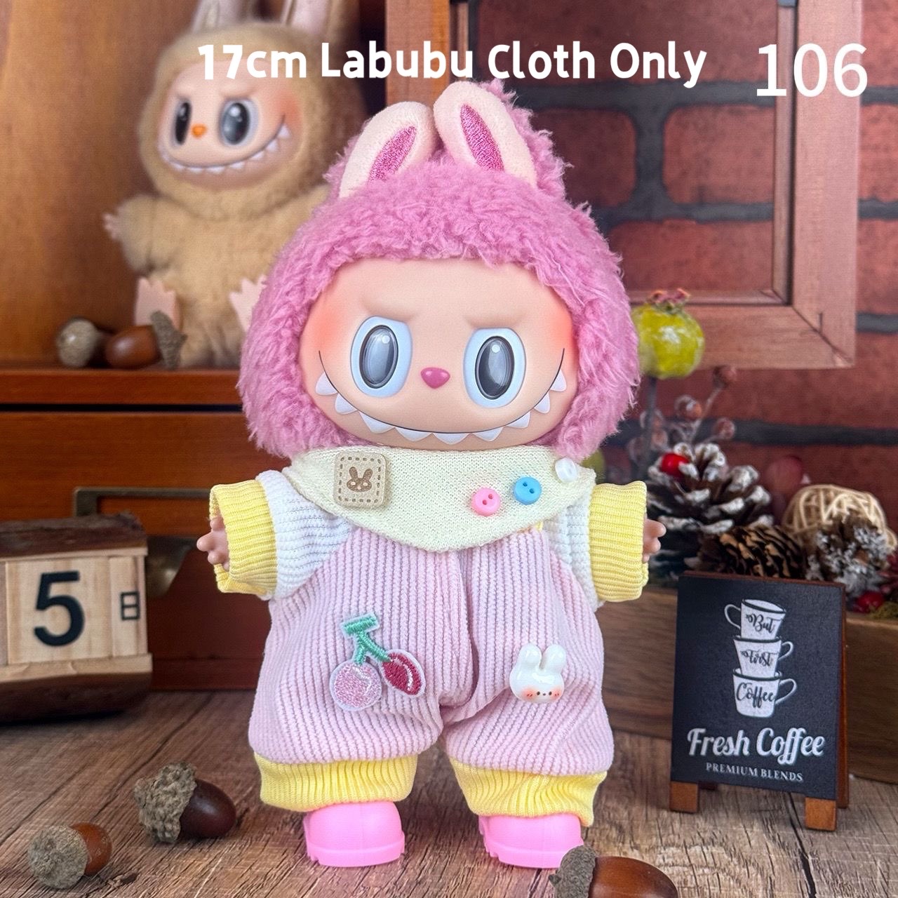 17cm Labubu Cloth Only