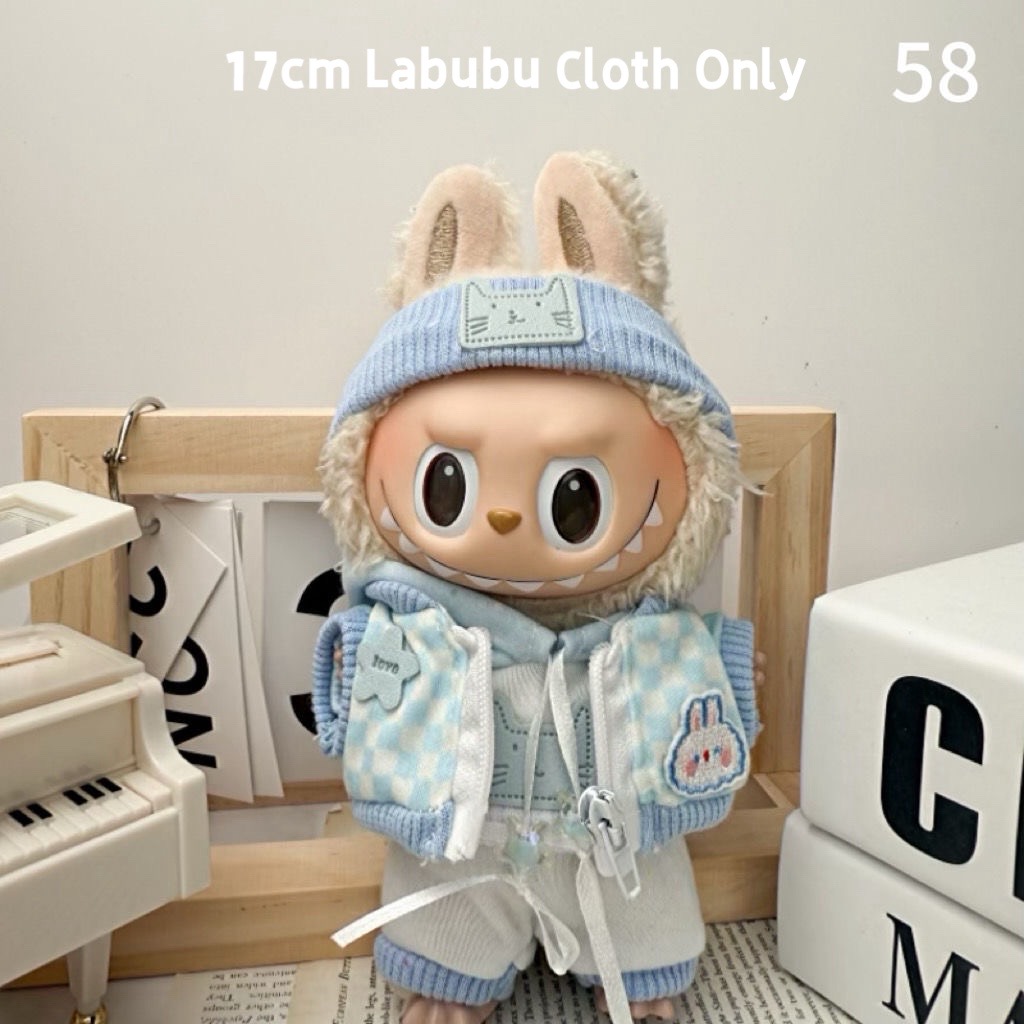 Labubu Plush Toy with Cloth