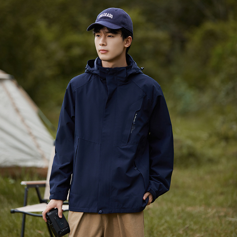 Men deep blue Outdoor Jacket