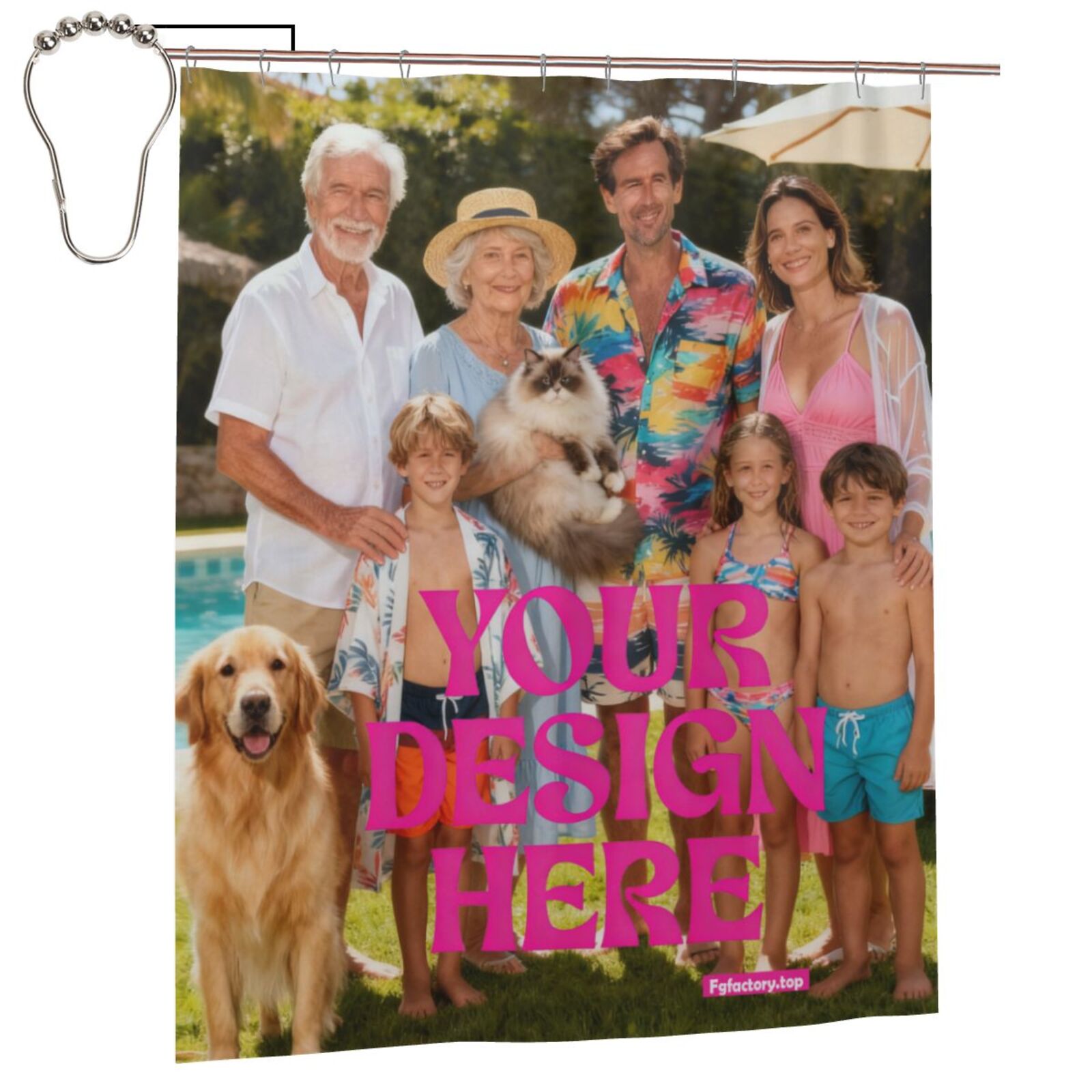 Custom Photo Shower Curtain