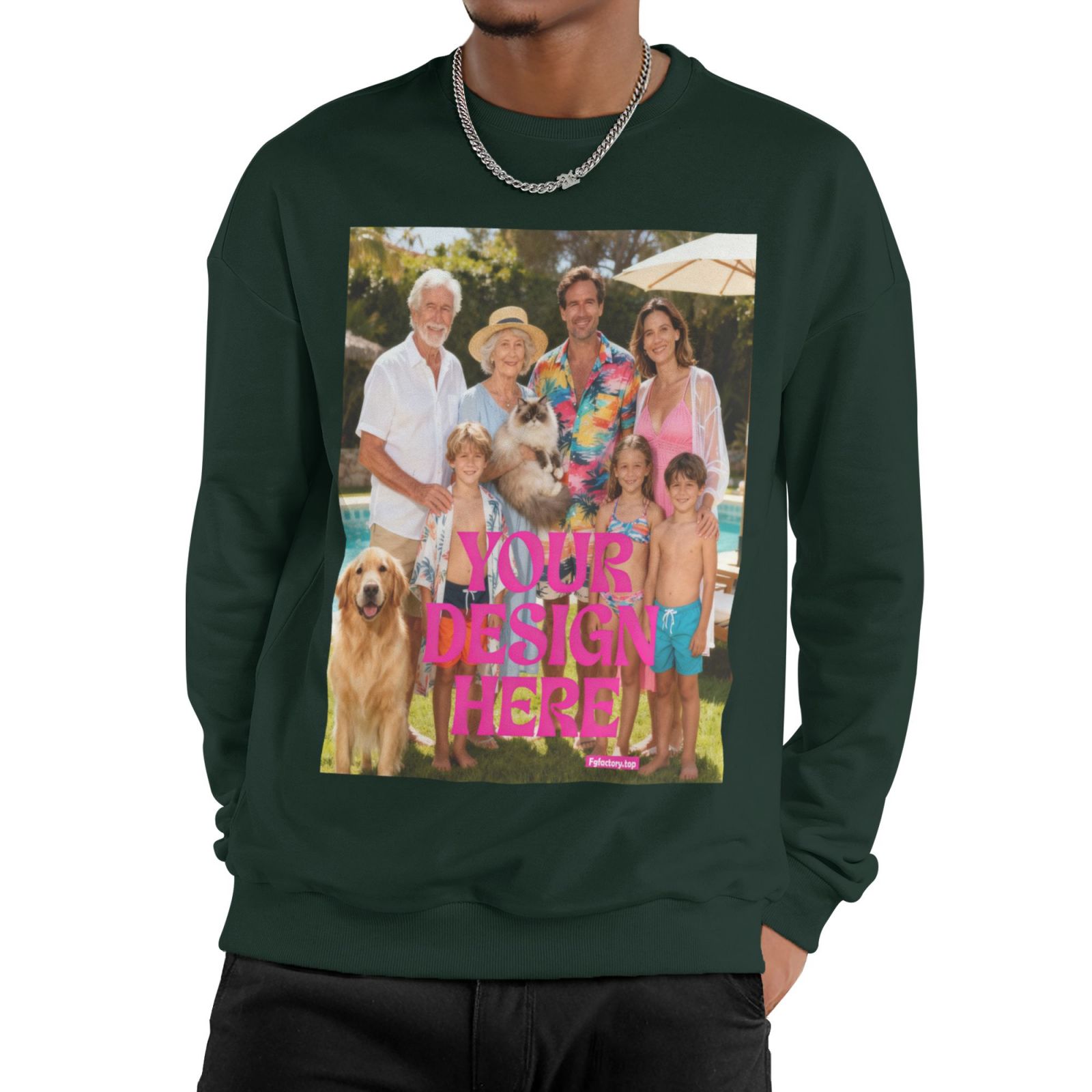Custom Photo Print Sweatshirt