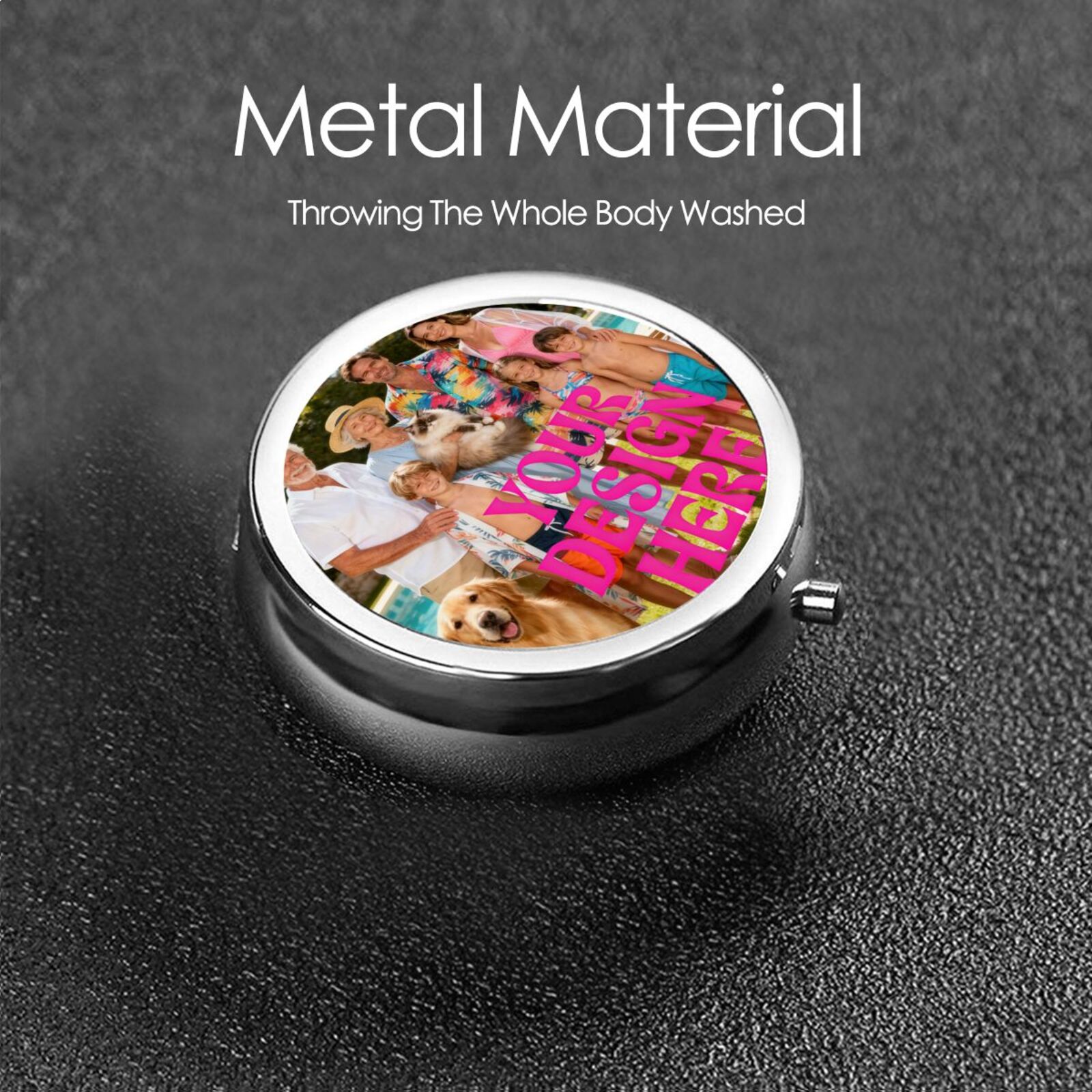 Personalized customized circle medicine box 