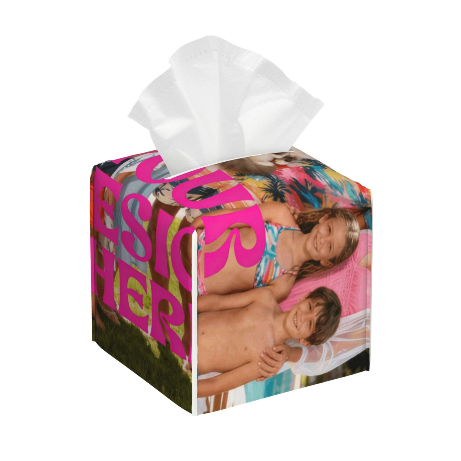 Custom Photo Tissue Box Cover