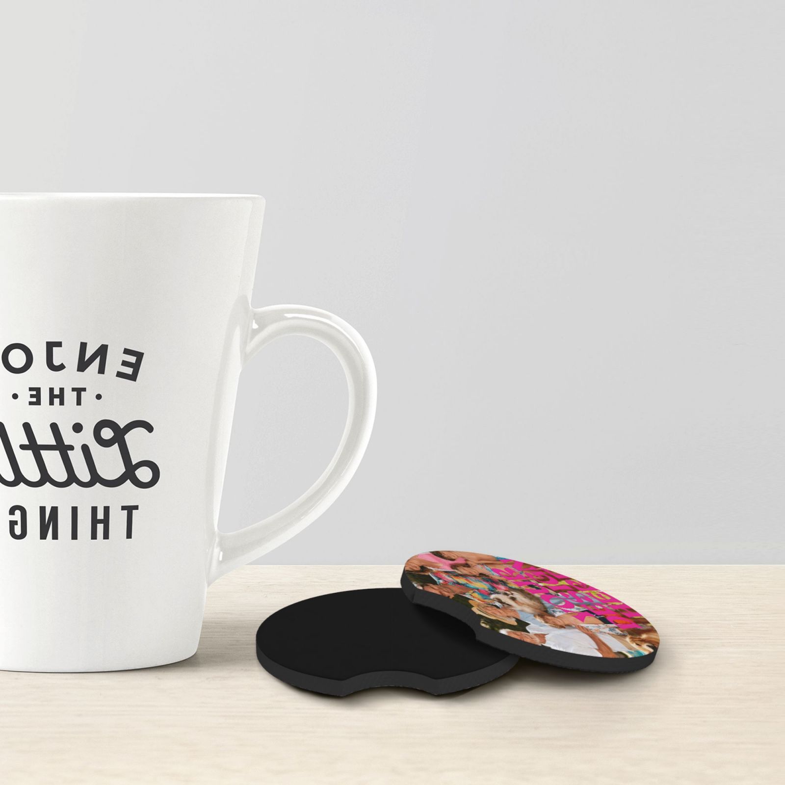 customized car interior cup pad