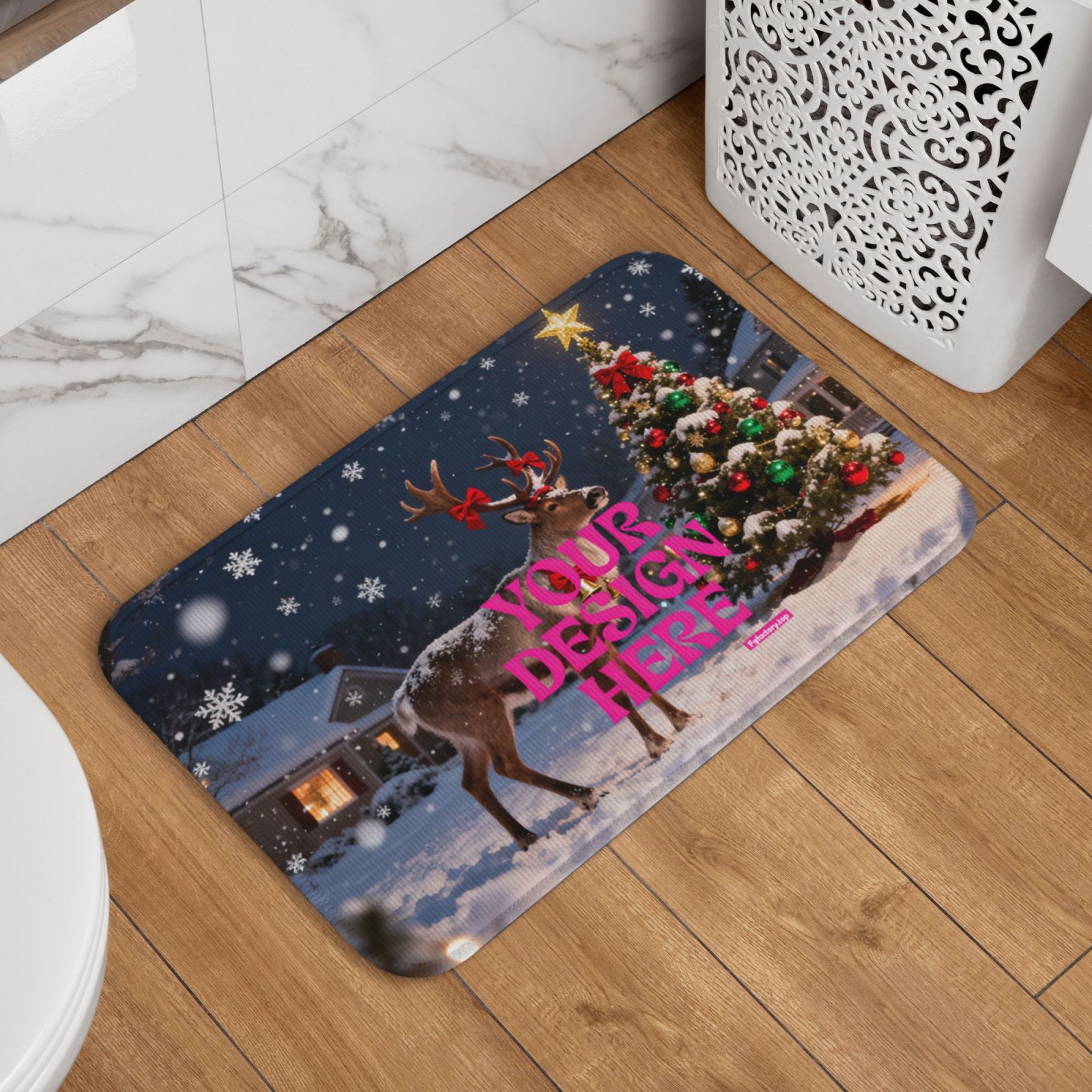 Custom print on demand Bathroom Mat