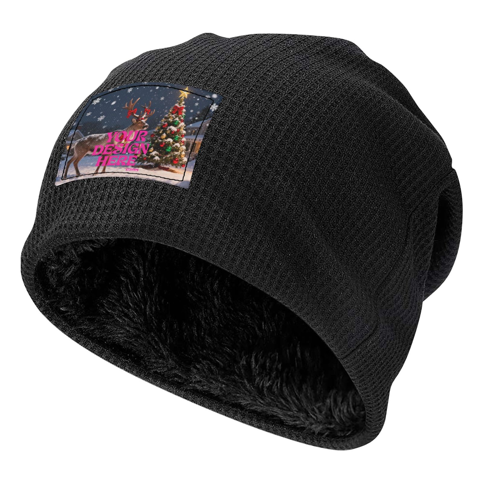 personald print on demand Winter Fleece Beanie Hat