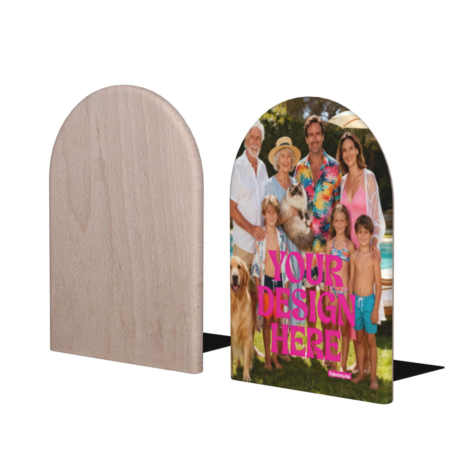 Custom Arch Shaped Photo Plaque