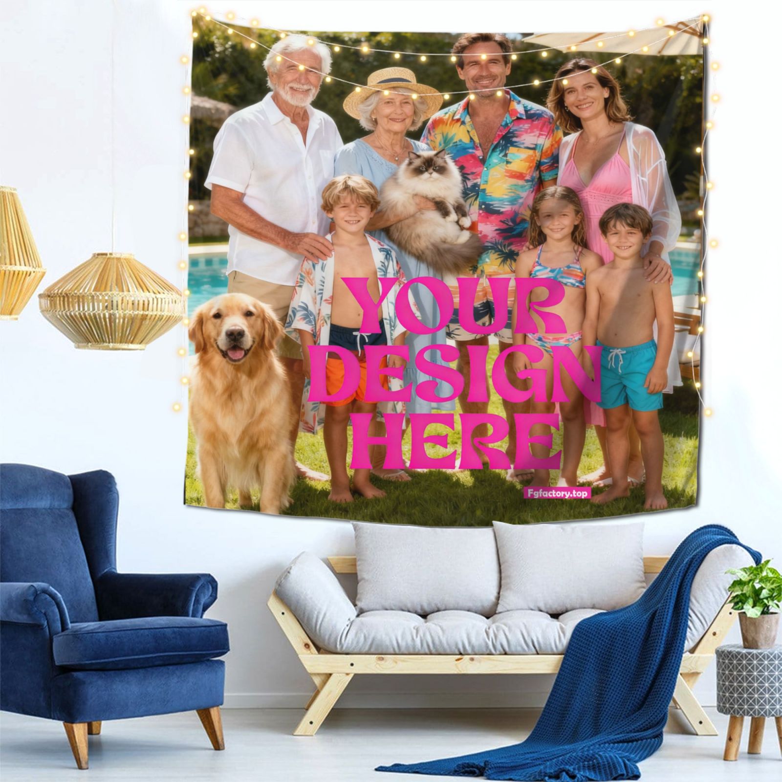 Custom Photo Tapestry