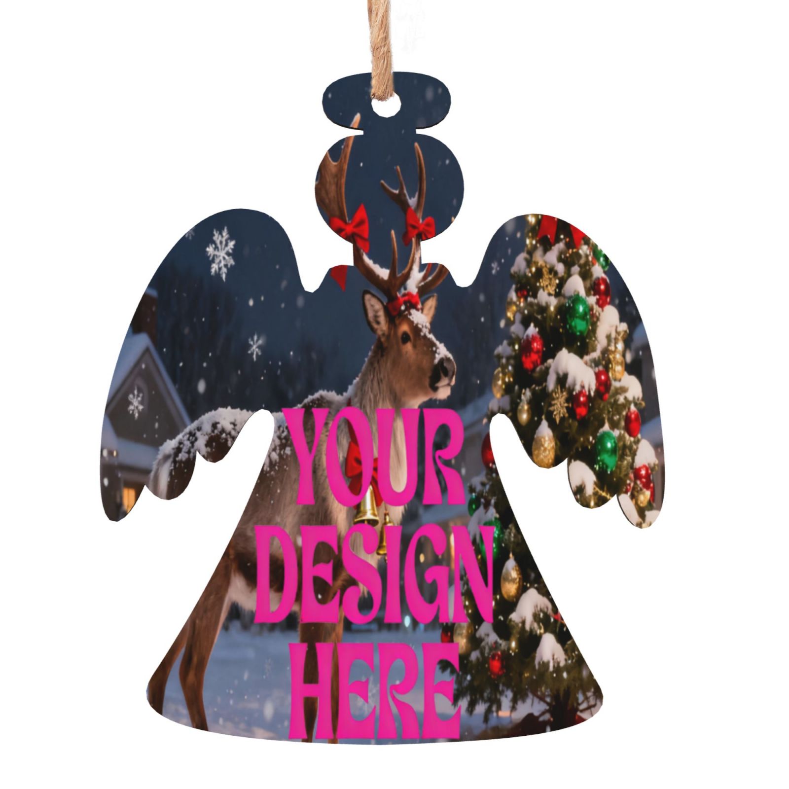 Custom Angel Christmas Ornament