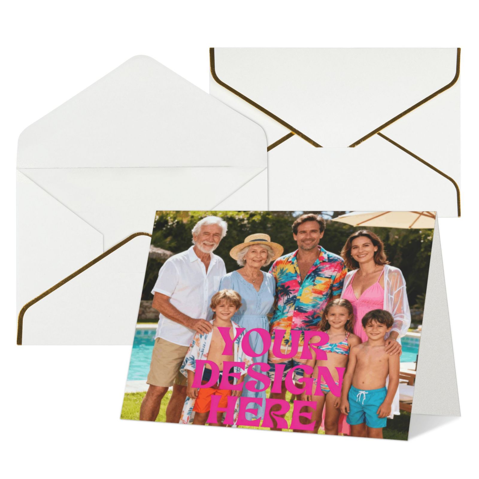 Custom Photo Greeting Card 2SETS