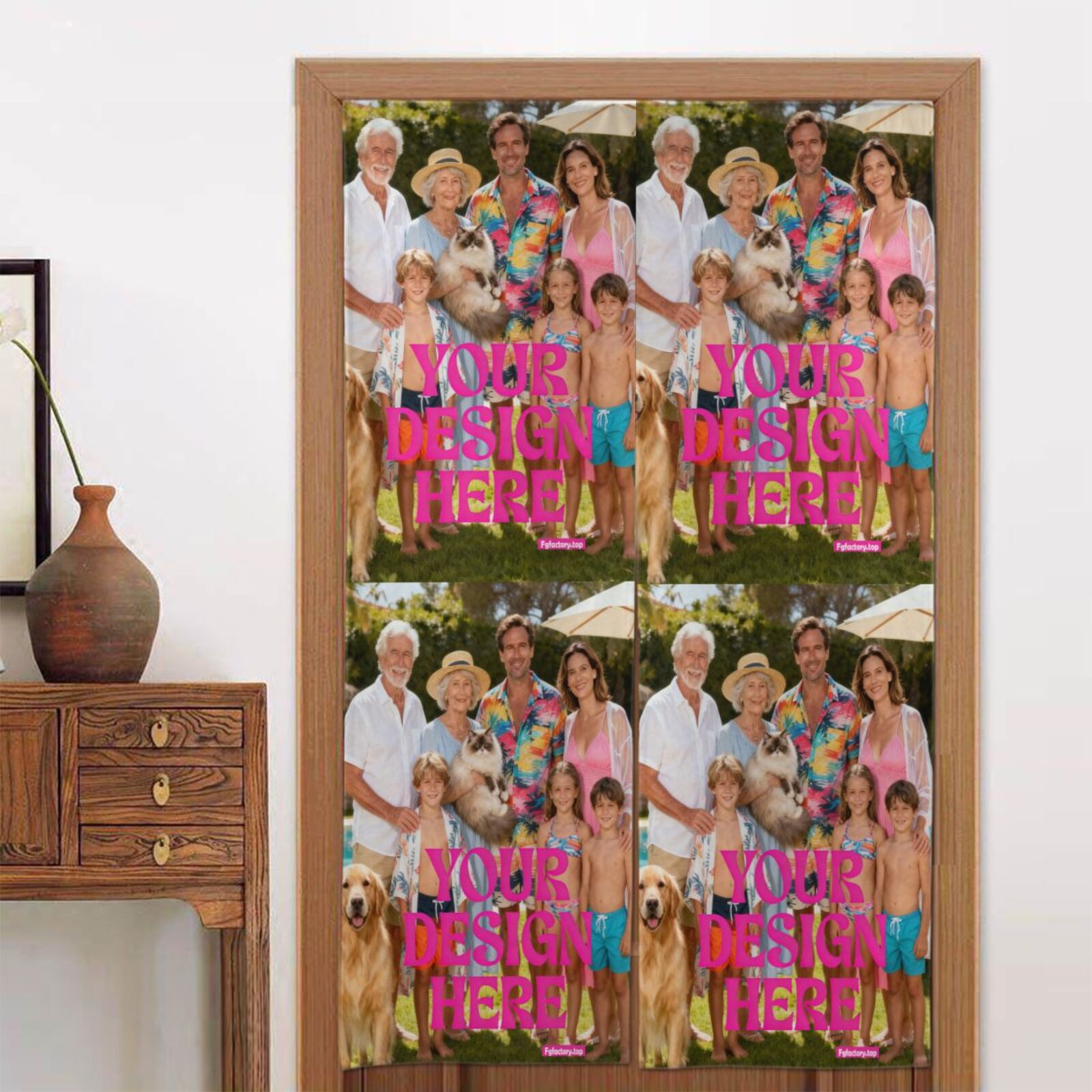 Custom Photo Poster door cloth