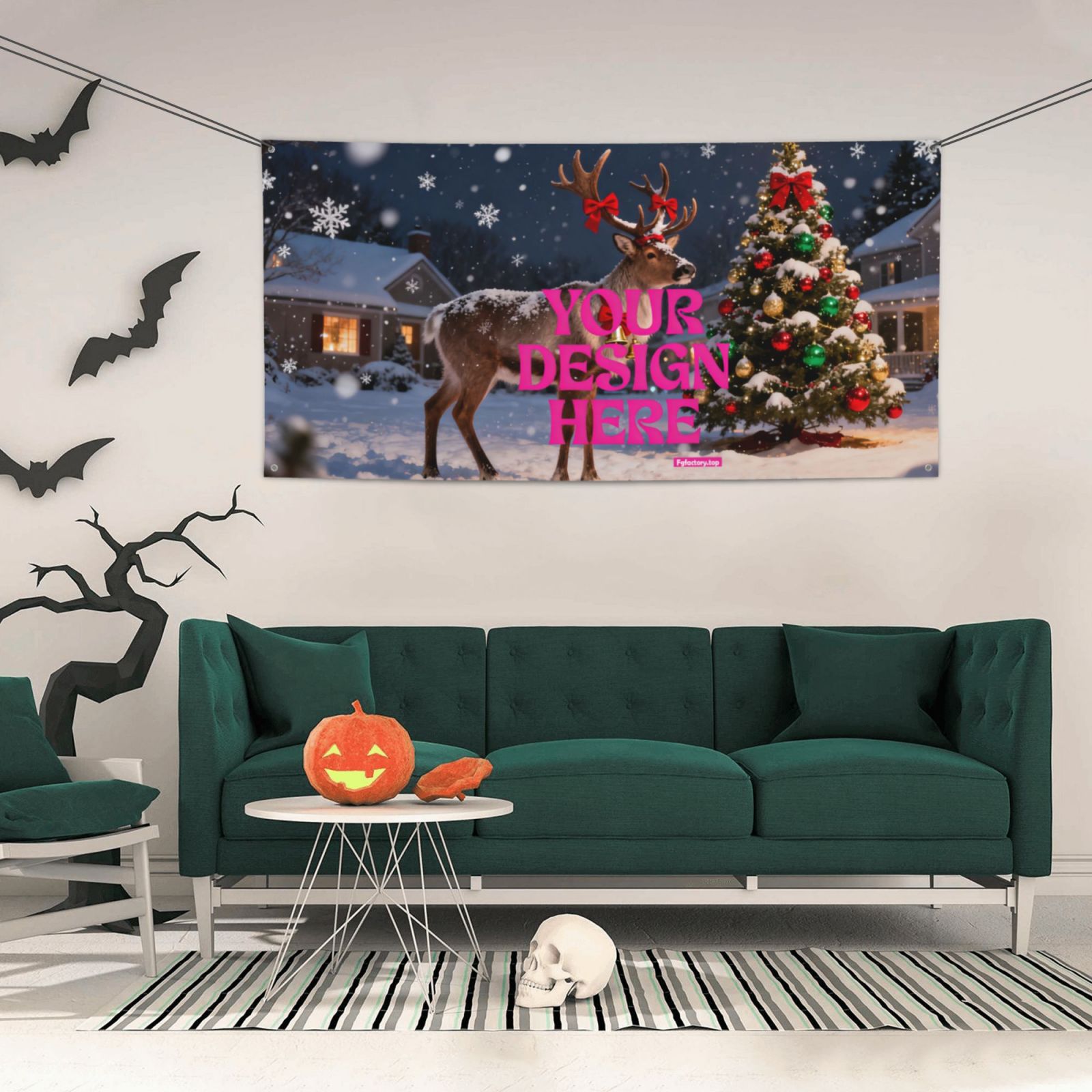 Custom Christmas Wall Tapestry
