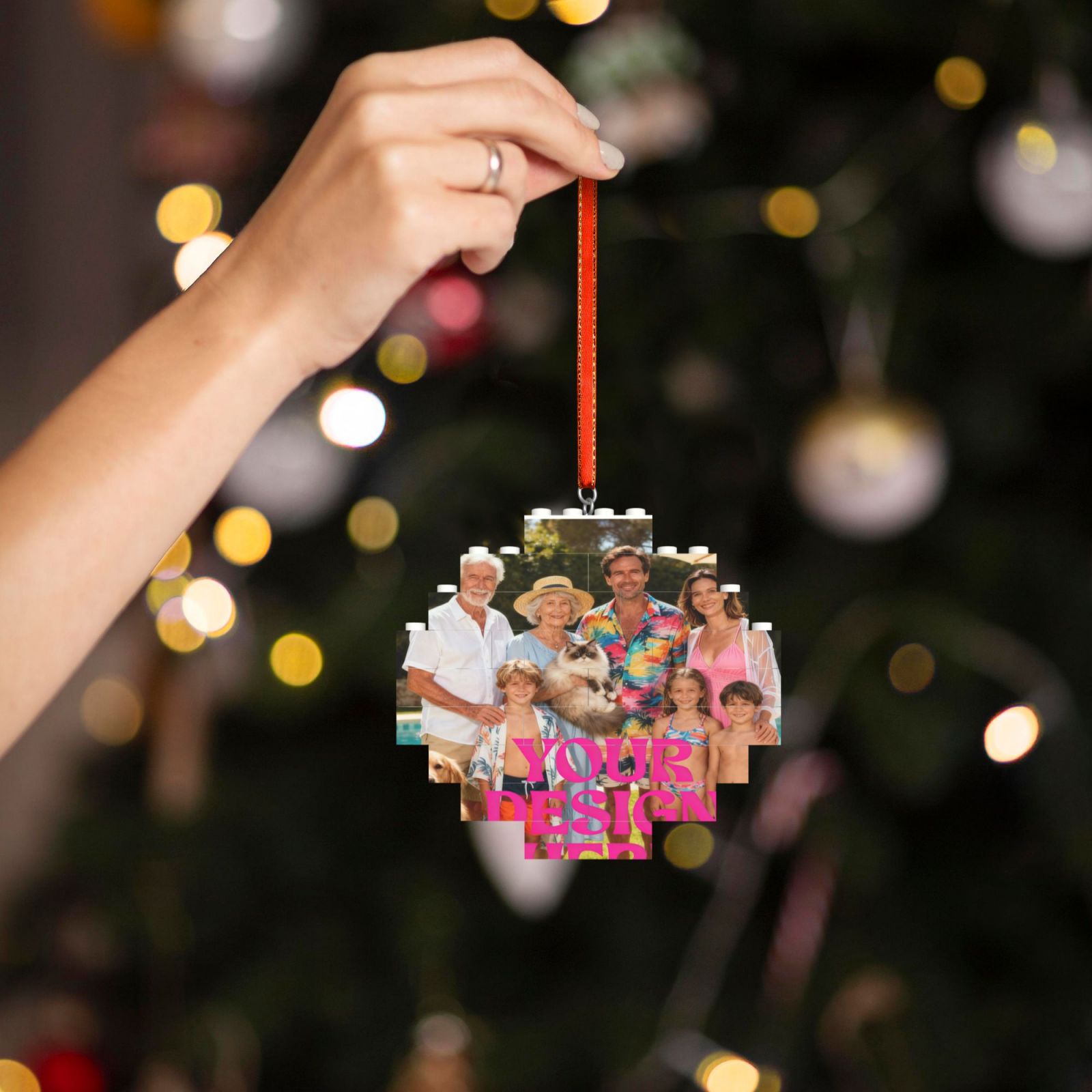 Custom Photo Christmas Ornament