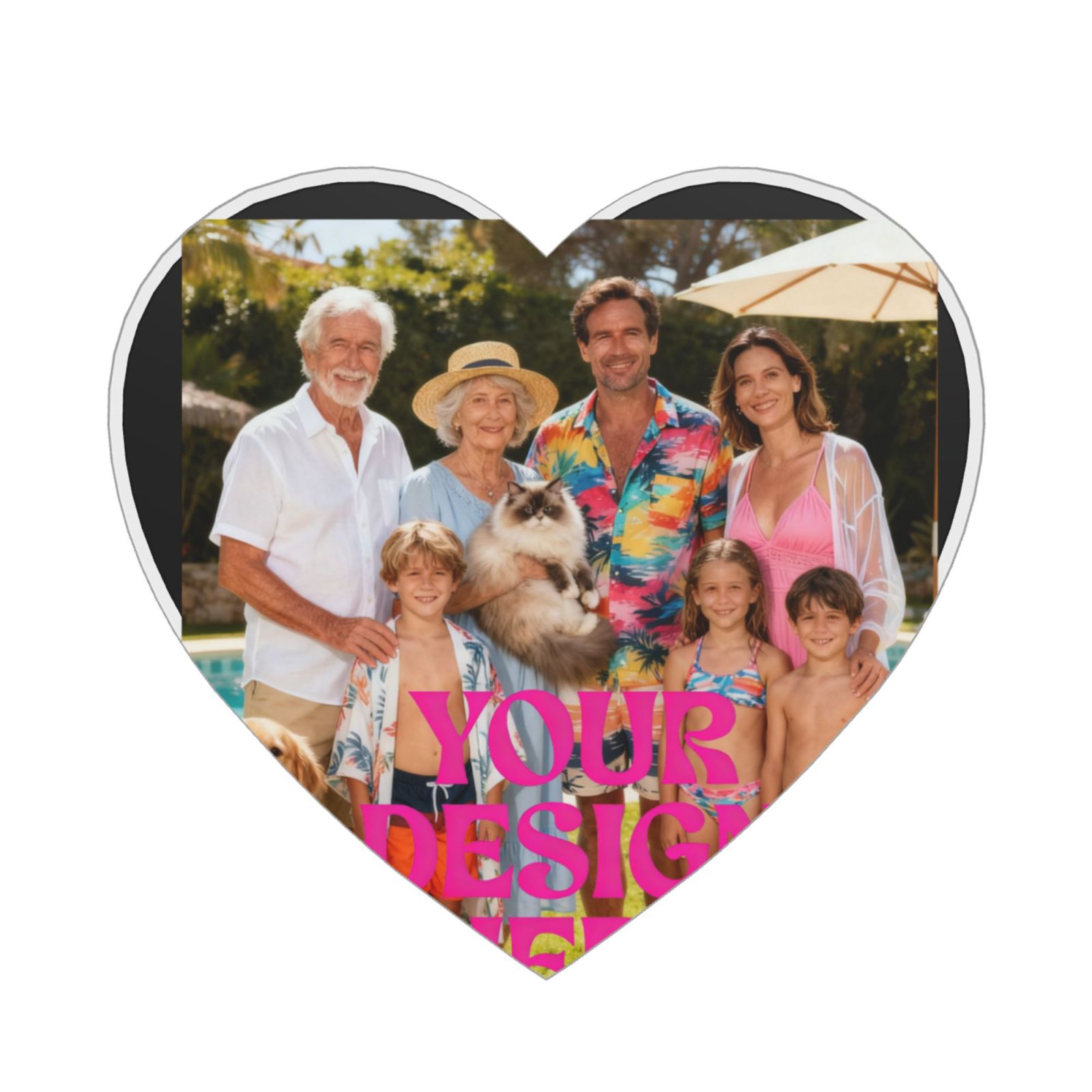 Custom Heart-Shaped Photo Frame