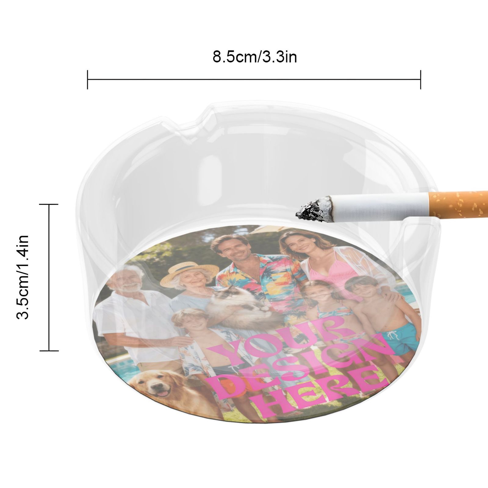 Custom Photo Ashtray