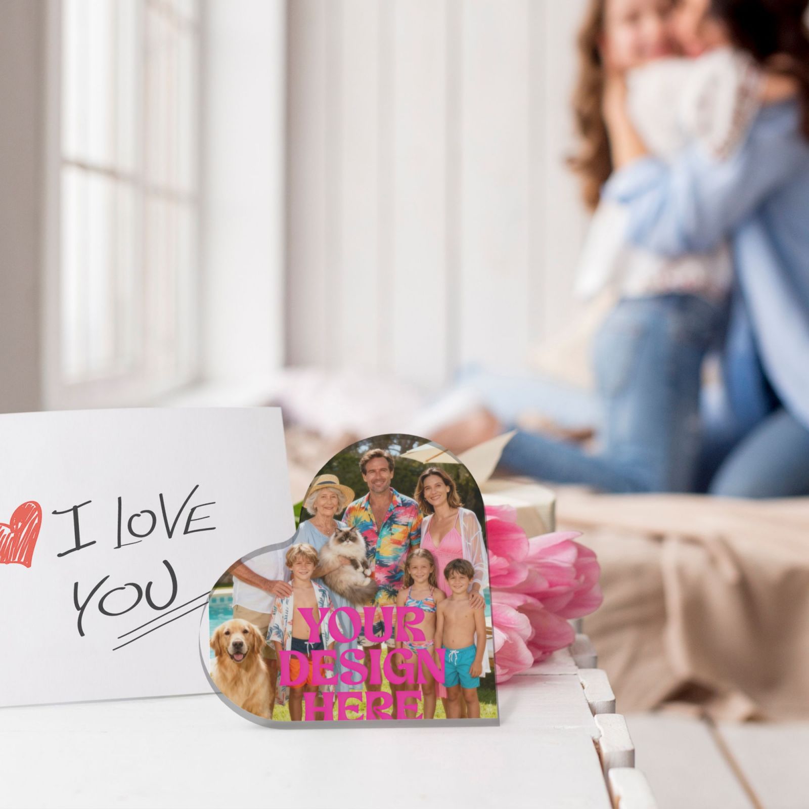 Custom Heart-Shaped Photo Plaque
