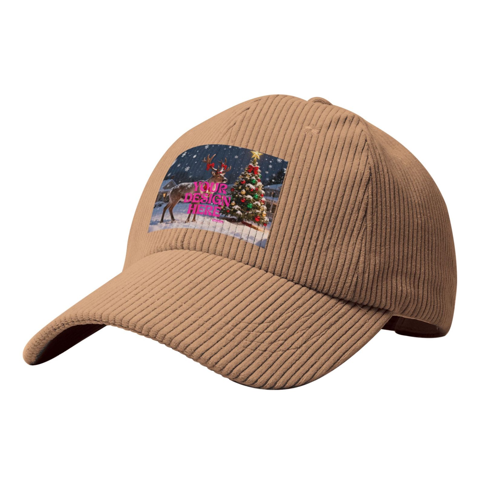 Corduroy Christmas Cap