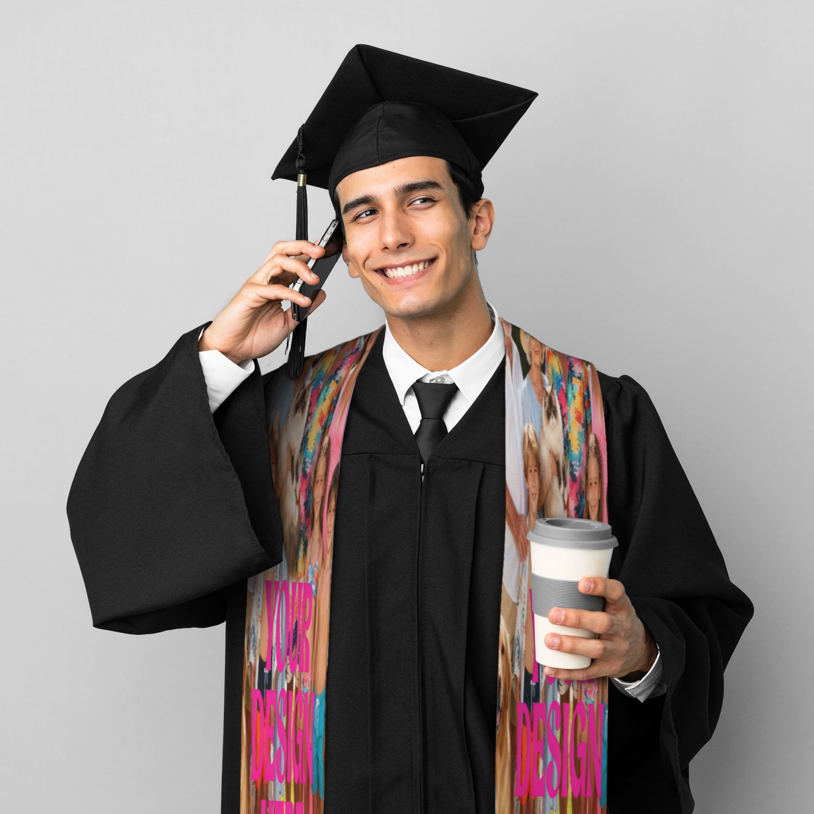 Customized personalized print on demand Graduation Gown