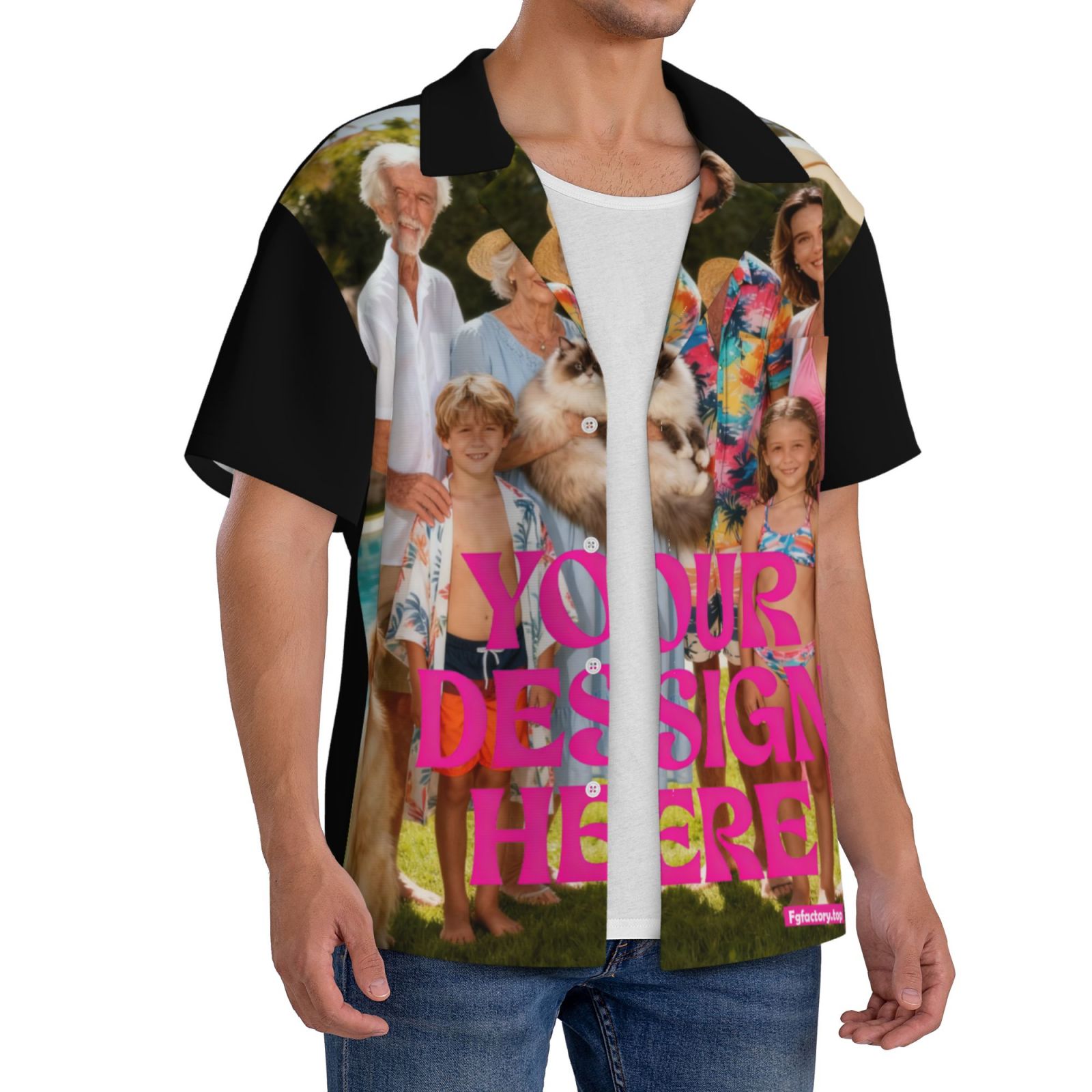 Custom Print Short Sleeve Shirt