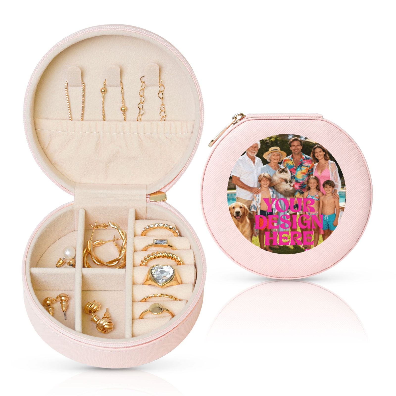 Personalized Travel Jewelry Case