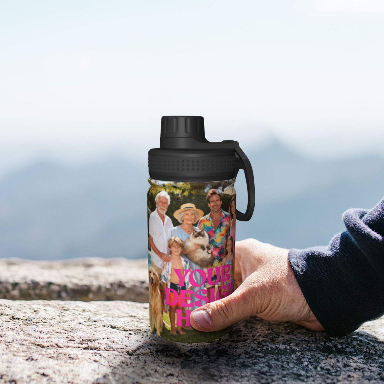 Custom Photo Water Bottle