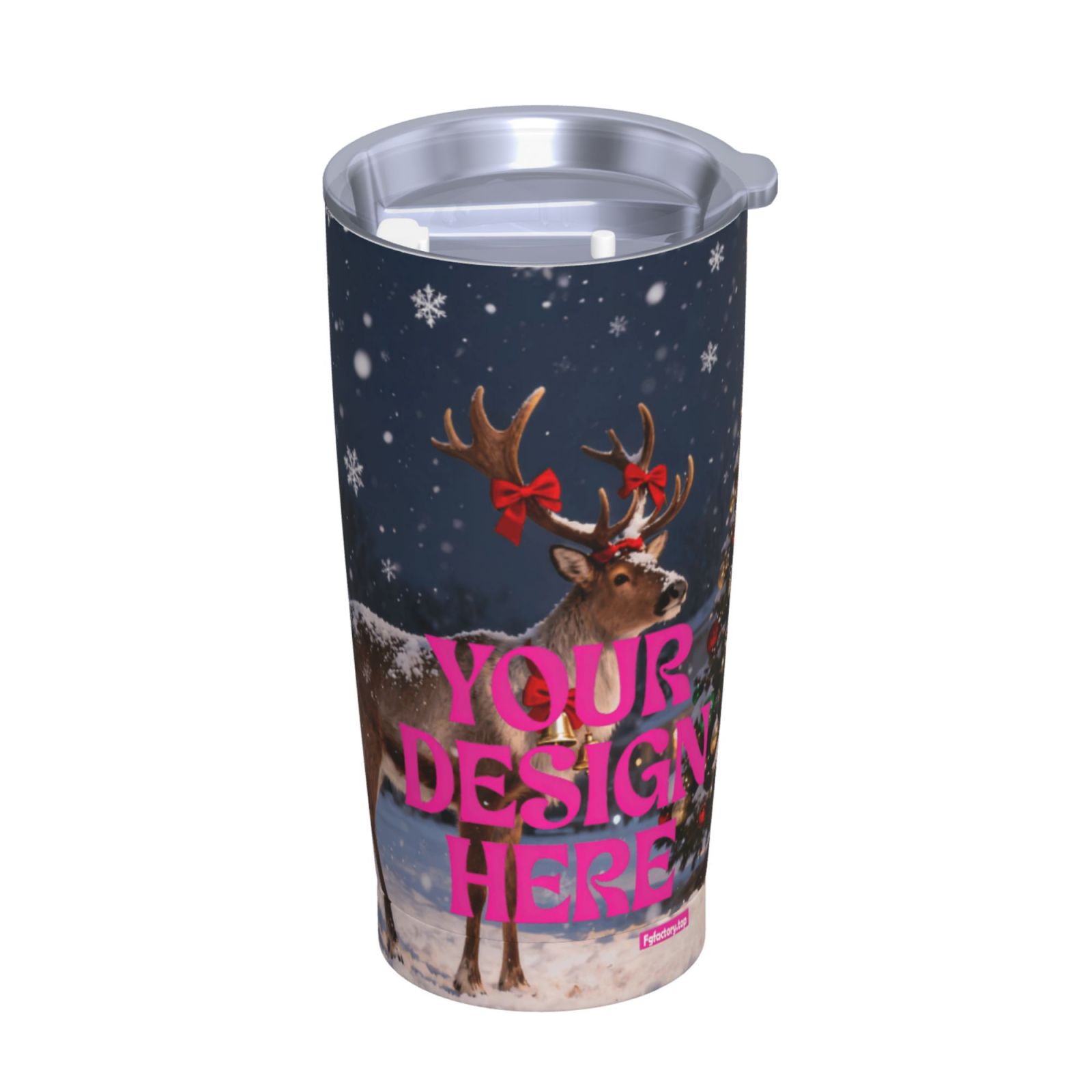 Customizable Christmas Tumbler