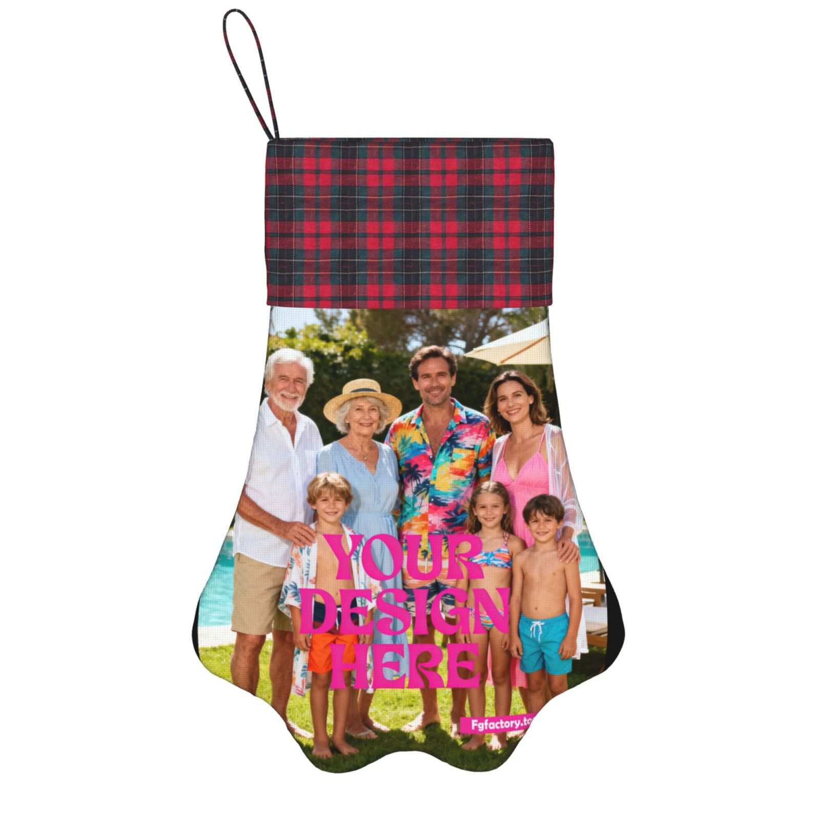 Custom Photo Christmas Stocking