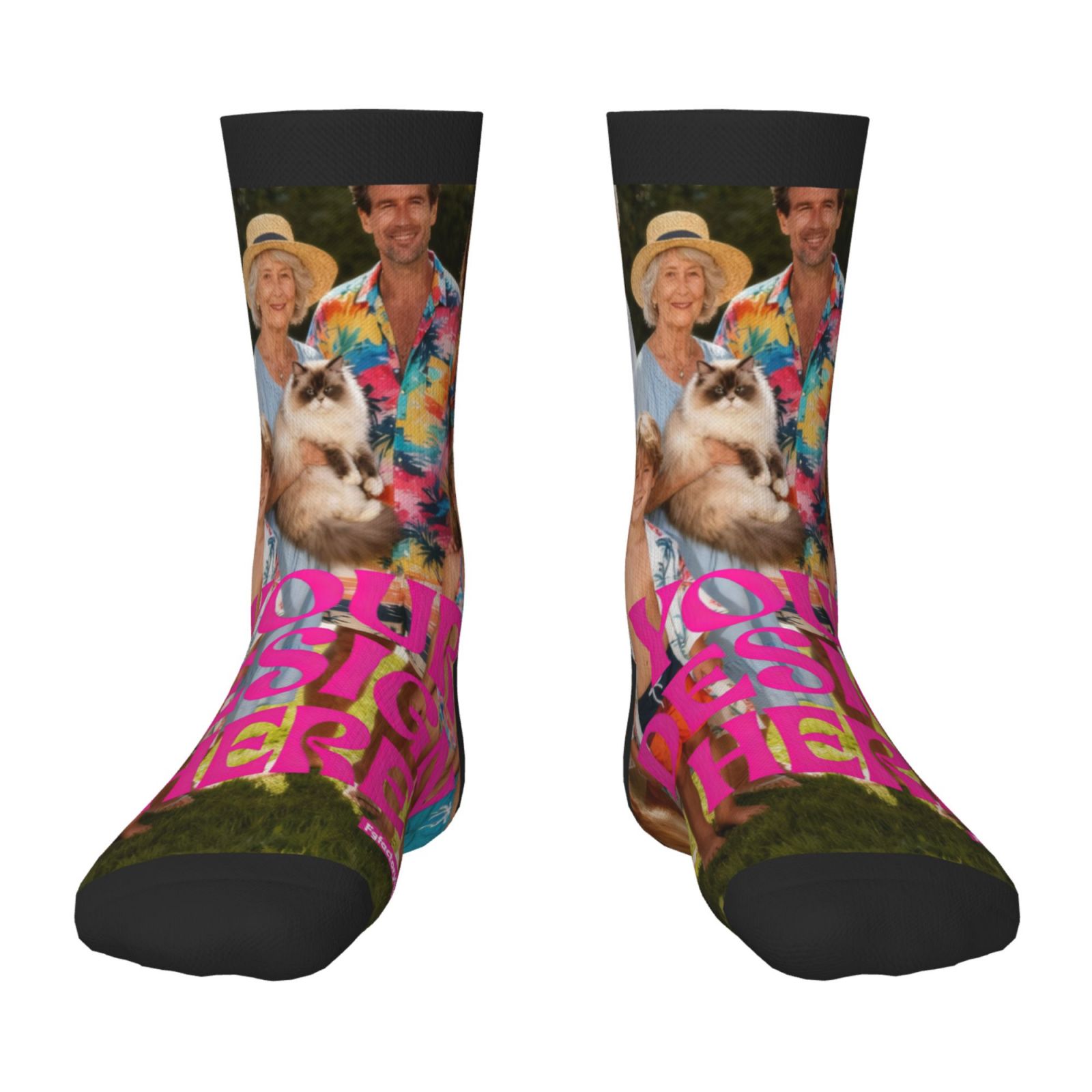 Custom Photo Print Socks  2pcs