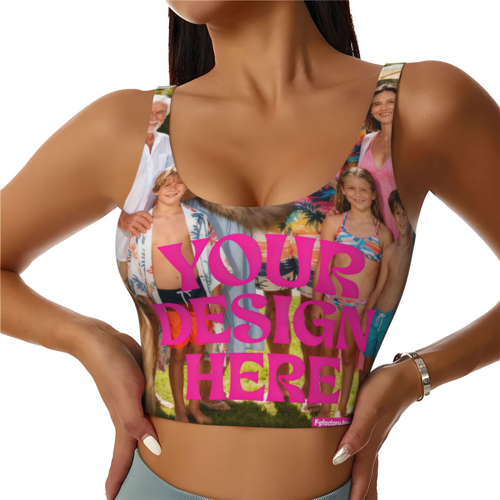 Custom Printed Sports Bra