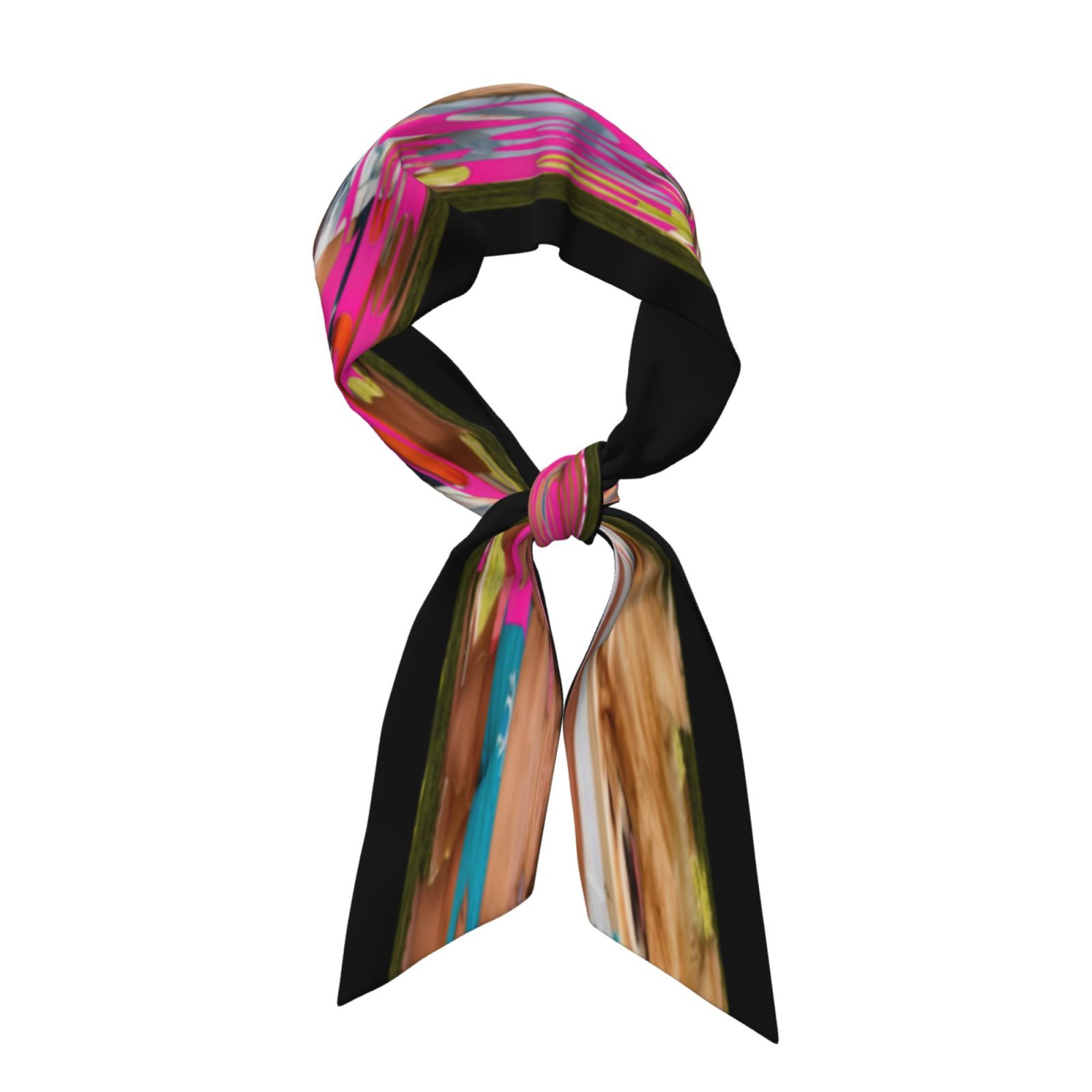 Multicolor Silk Scarf