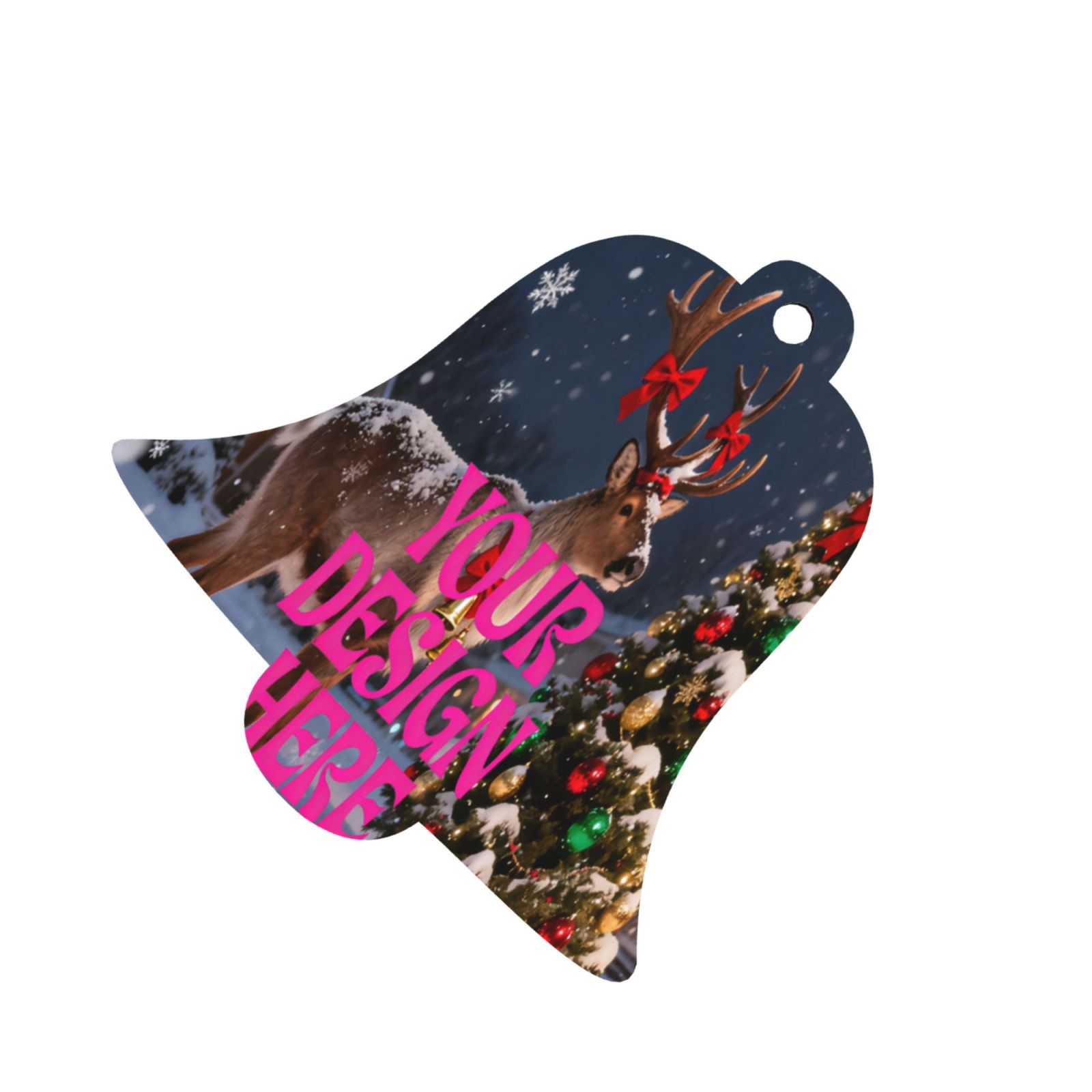 Custom Christmas Bell Ornament