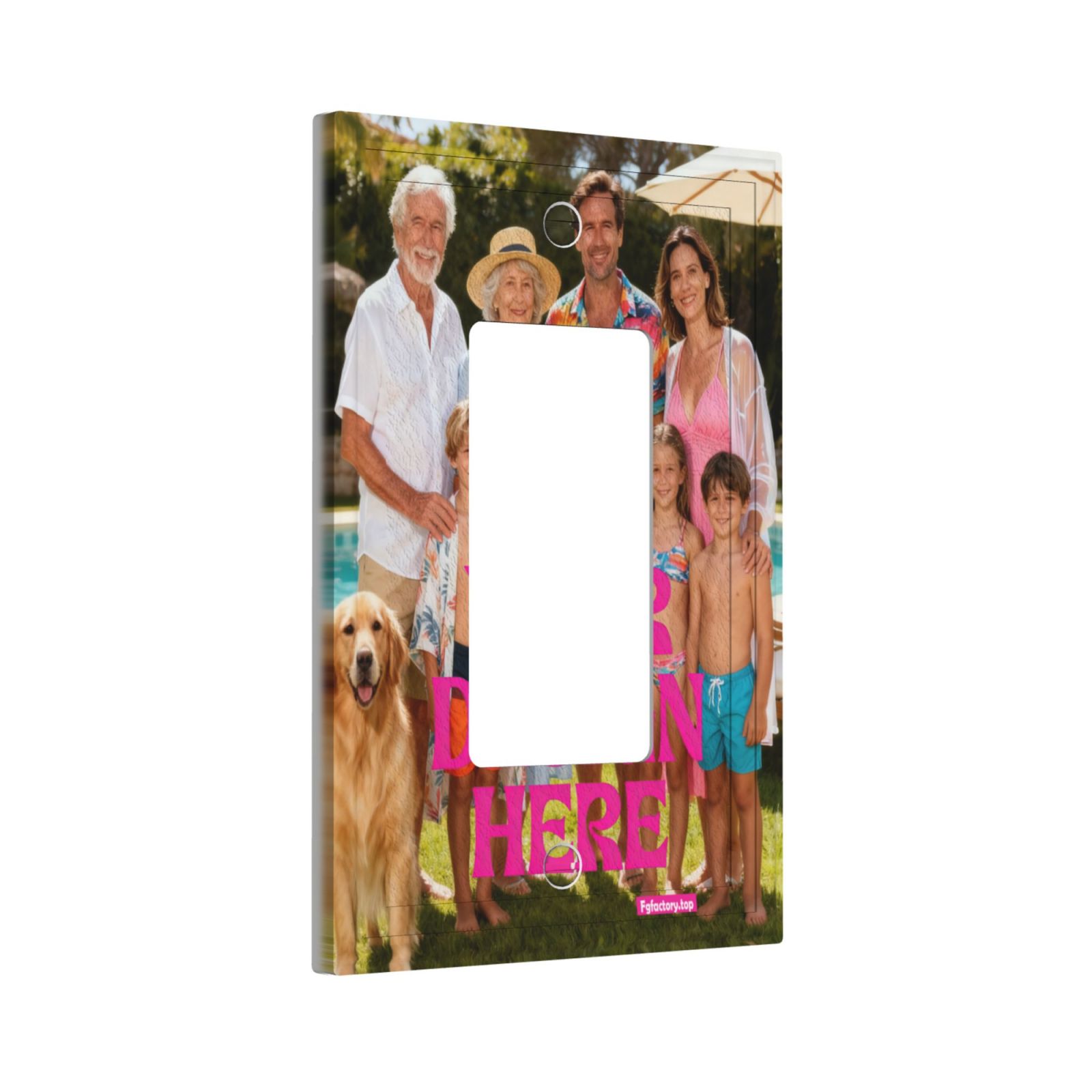 Custom Family Photo Light Switch Cover