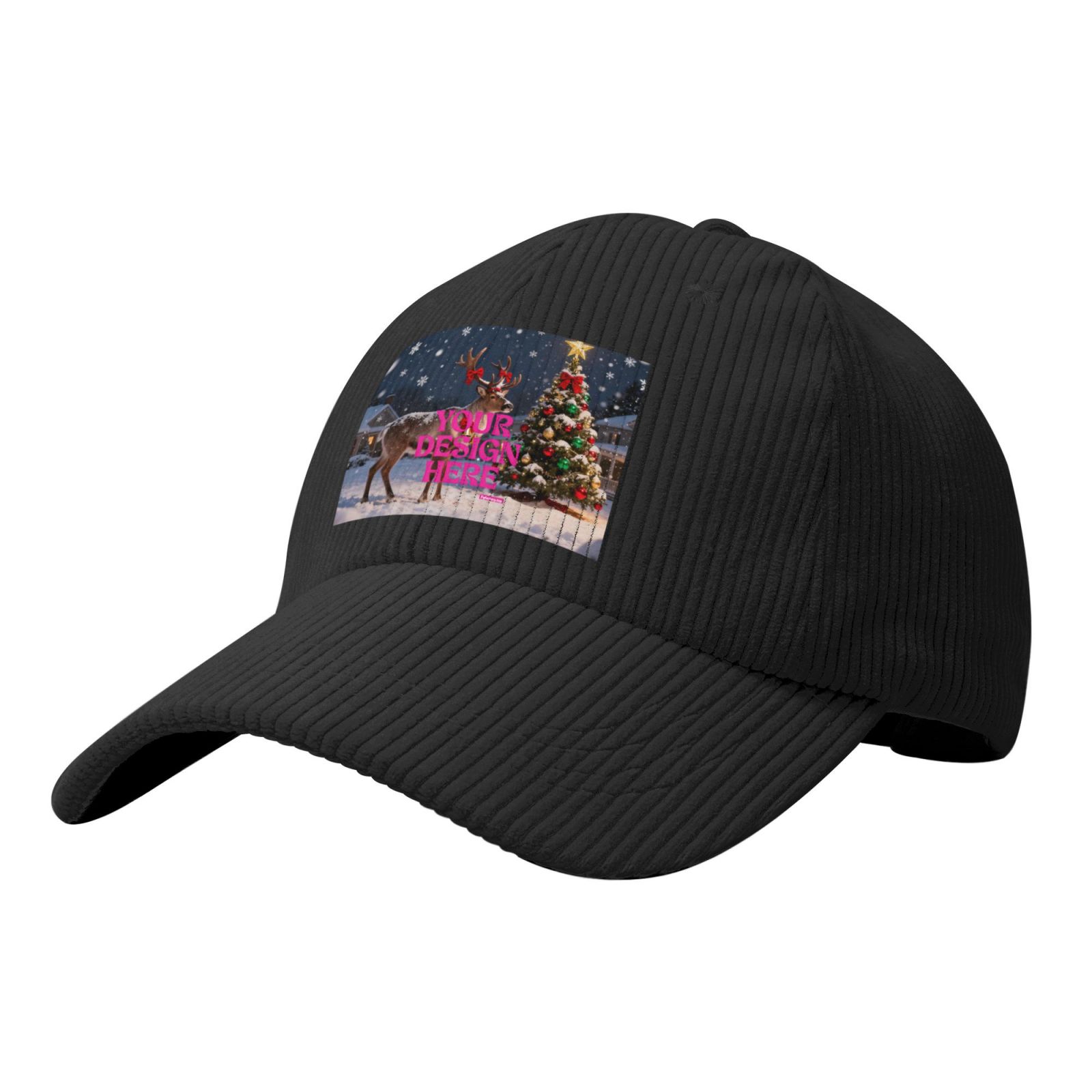 Corduroy Christmas Cap