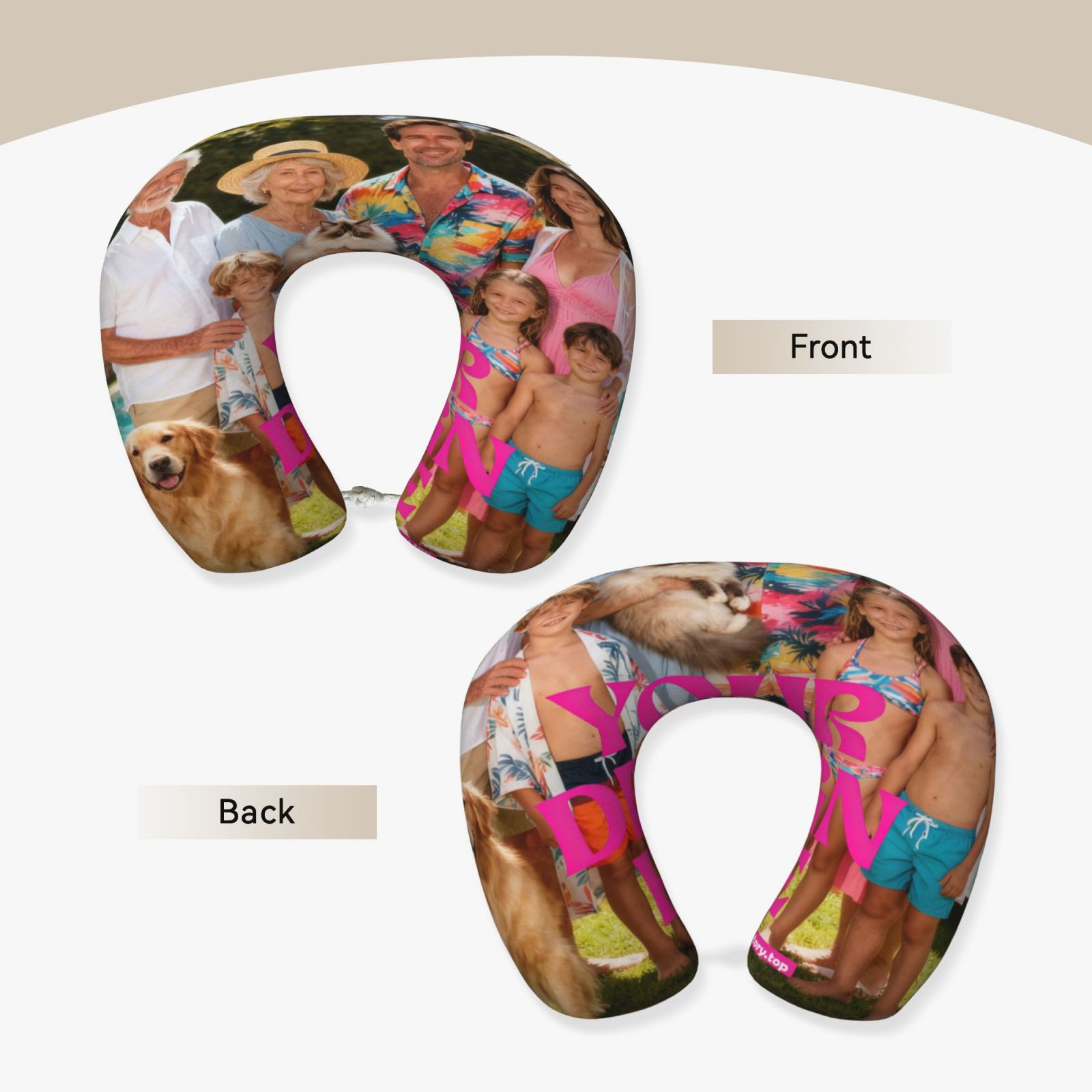 Custom Photo Print Neck Pillow