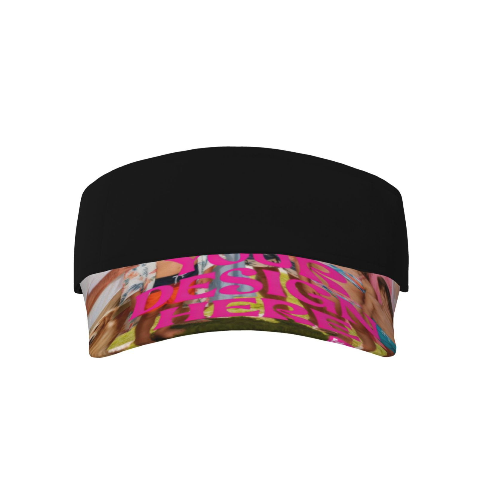 Custom Black Sports Visor