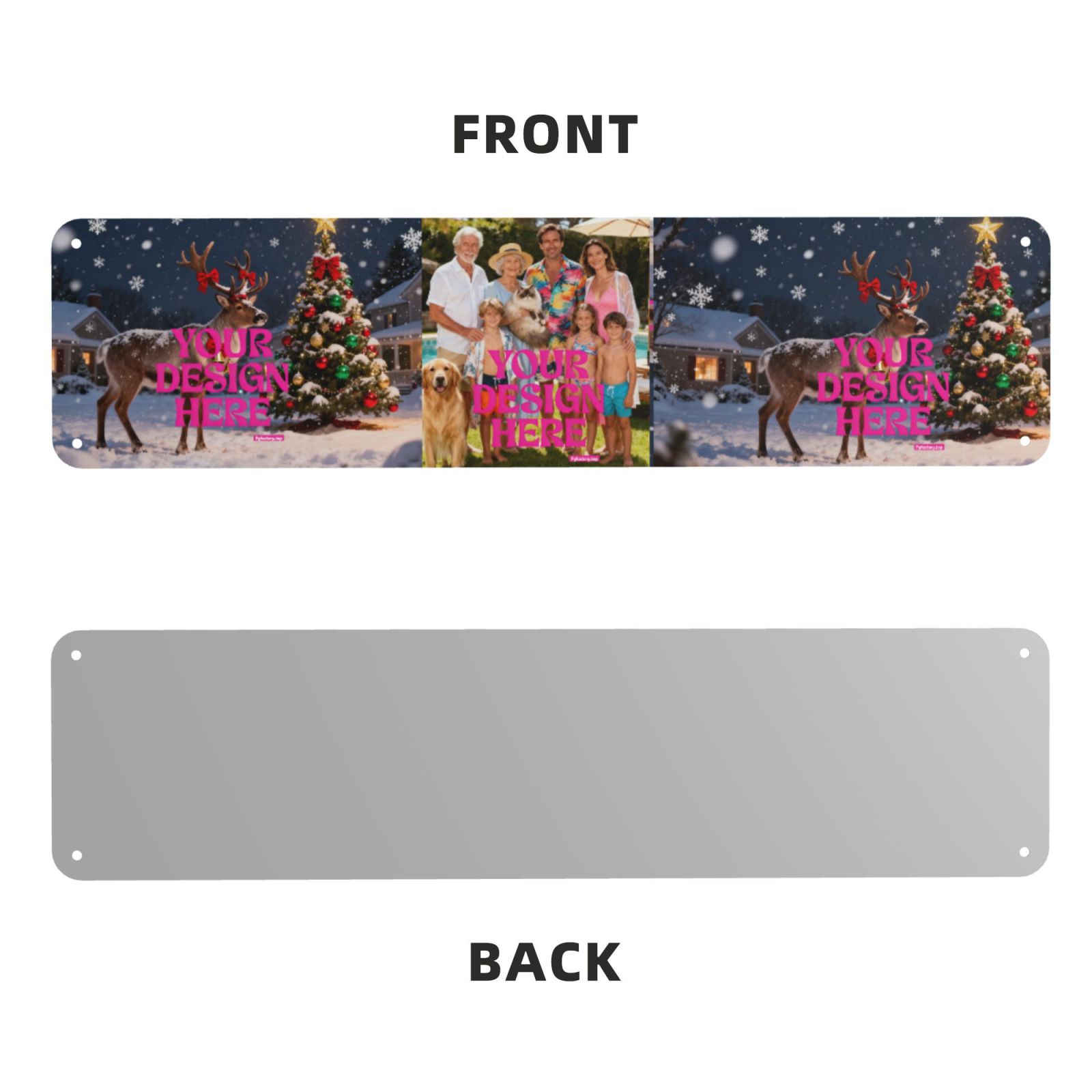 Personalized Christmas Gate Sign