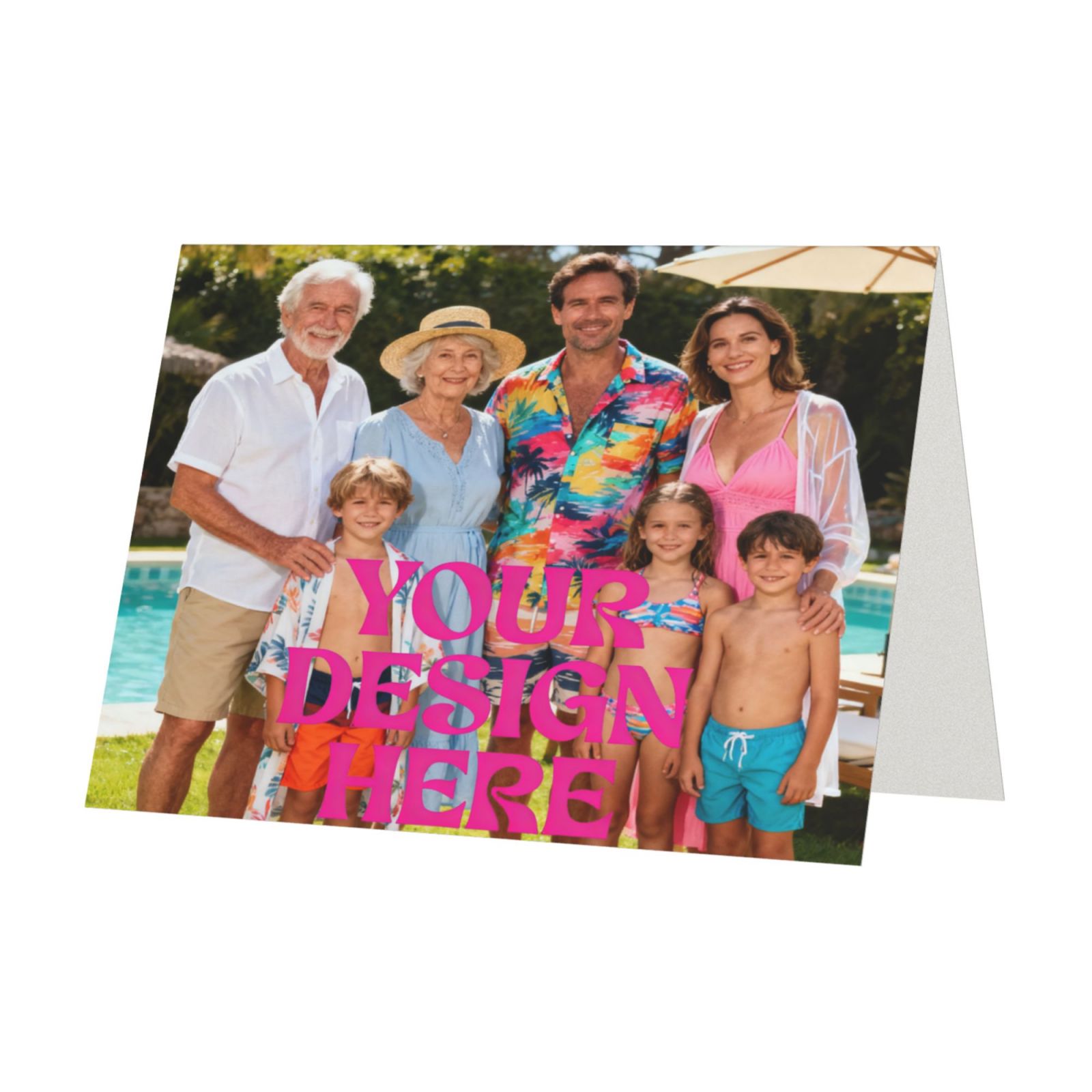 Custom Photo Greeting Card 2SETS